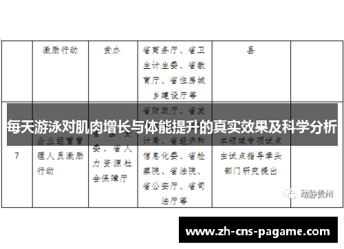 每天游泳对肌肉增长与体能提升的真实效果及科学分析 每天游泳对肌肉增长与体能提升的真实效果及科学分析